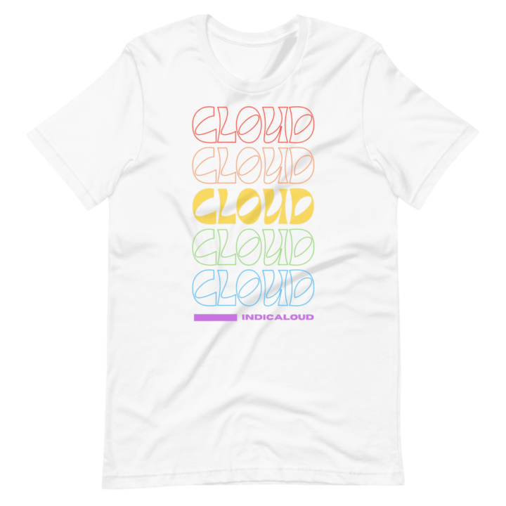 IndaCloud Multicloudation while Color T-shirt